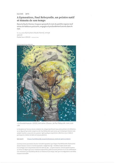 L’expo dans Le Monde