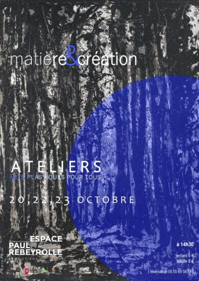 Ateliers mati&egrave;re&cr&eacute;ation